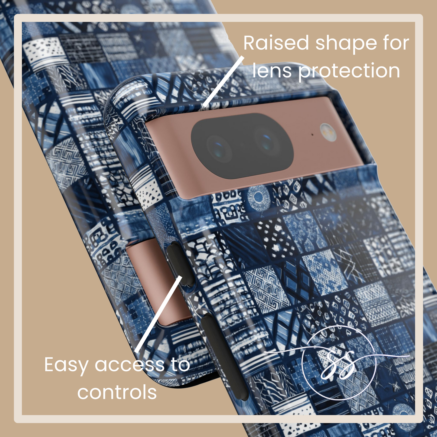 Blue patch Tough for Pixel