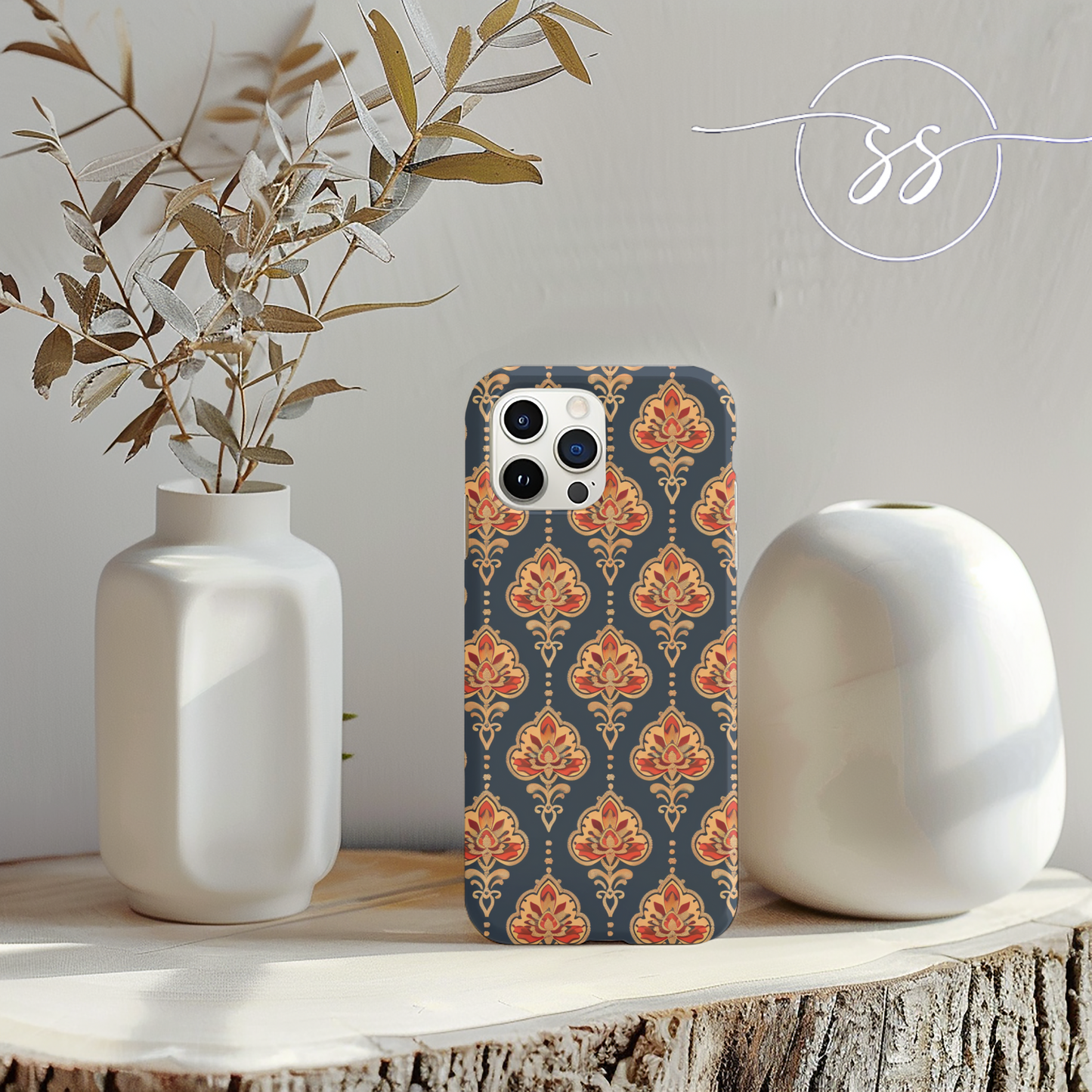 Gold on Green Thailand classic motif Iphone