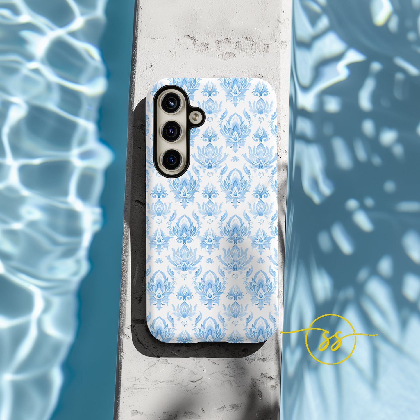 Light blue traditional Thai motif for Galaxy