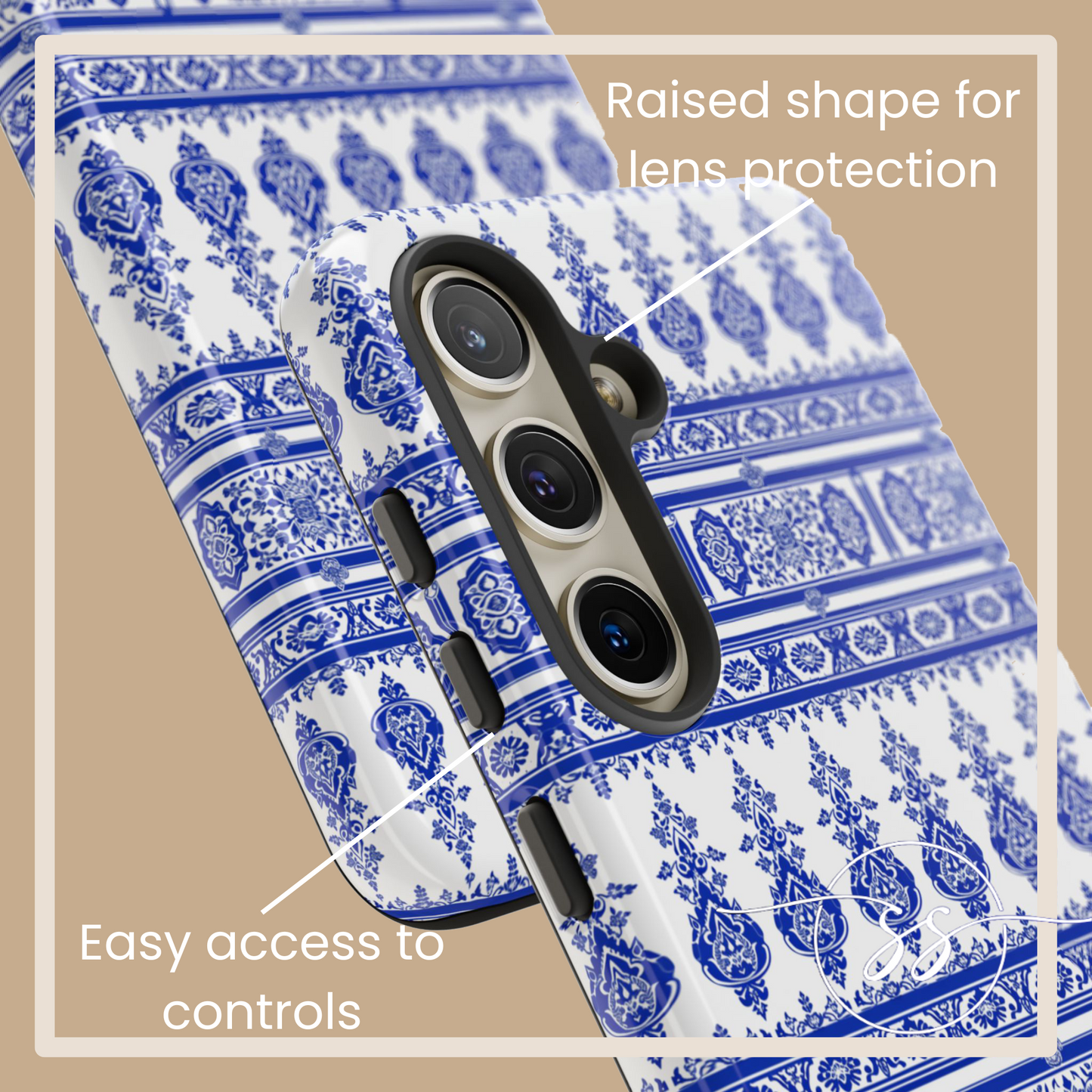 Traditional blue and white old design from Thailande Galaxy