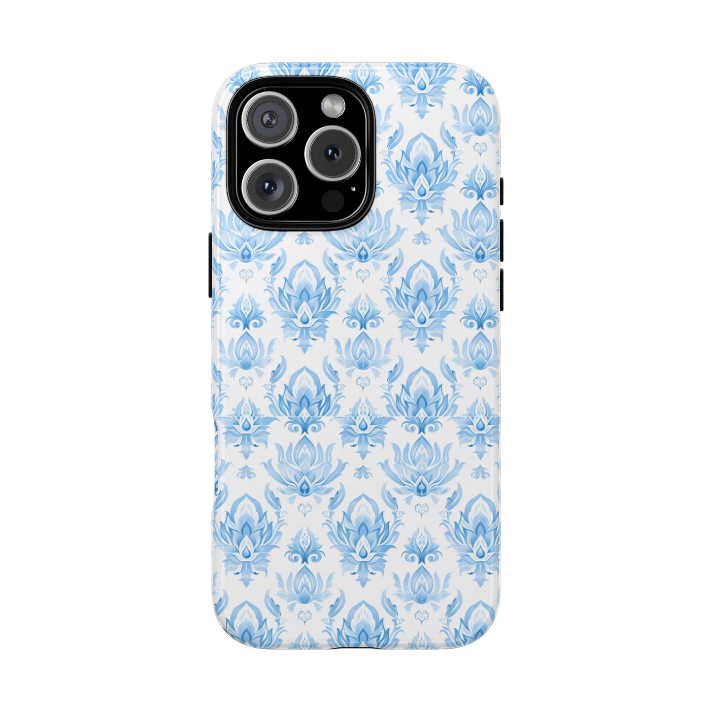 Traditional Thai motif Light blue on white for Iphone