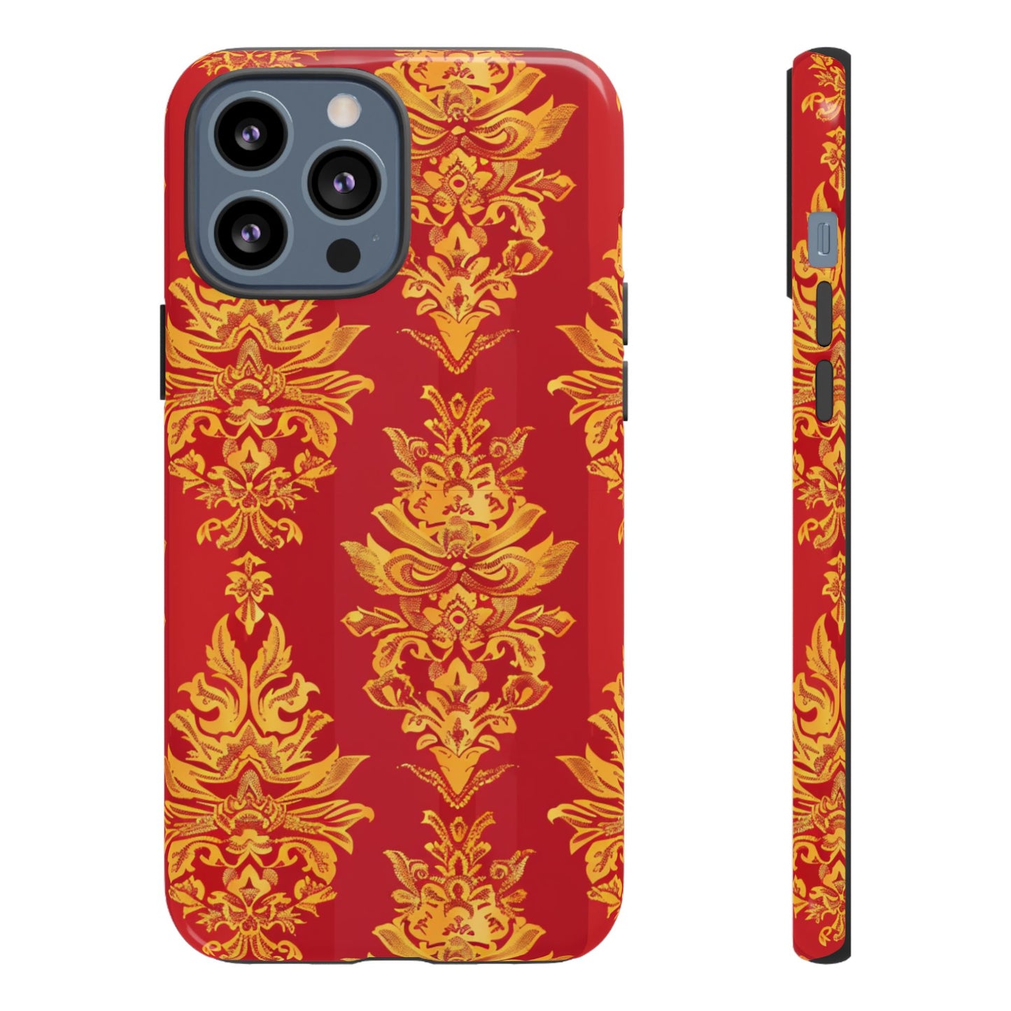 Gold on red Thailand traditional motif for Iphone