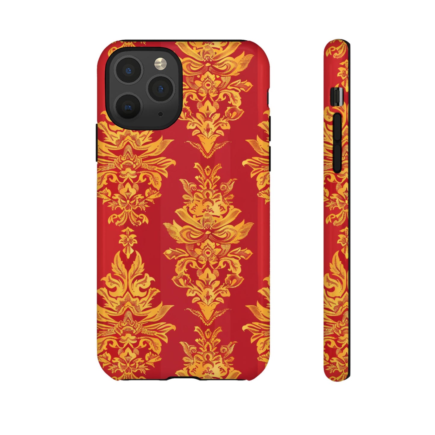 Gold on red Thailand traditional motif for Iphone