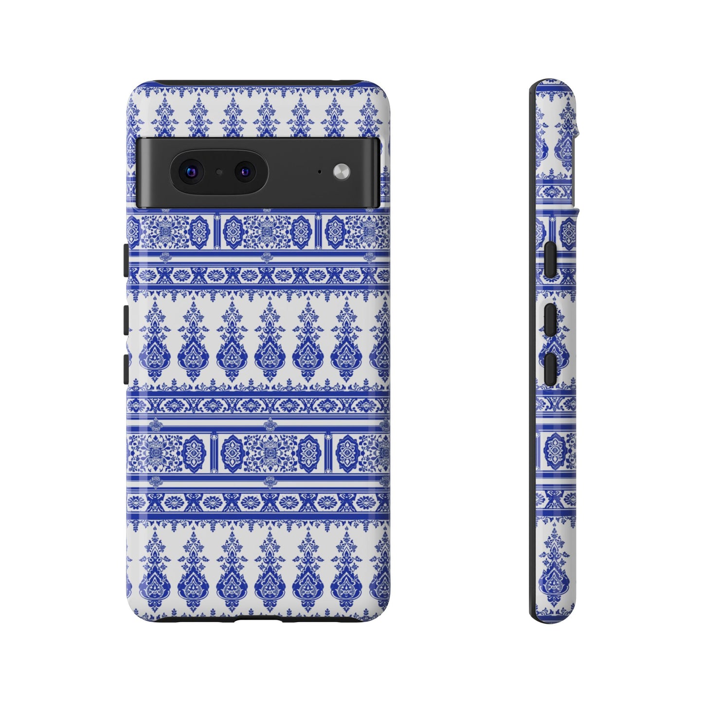 Thailand traditonal pattern Blue and white for Pixel