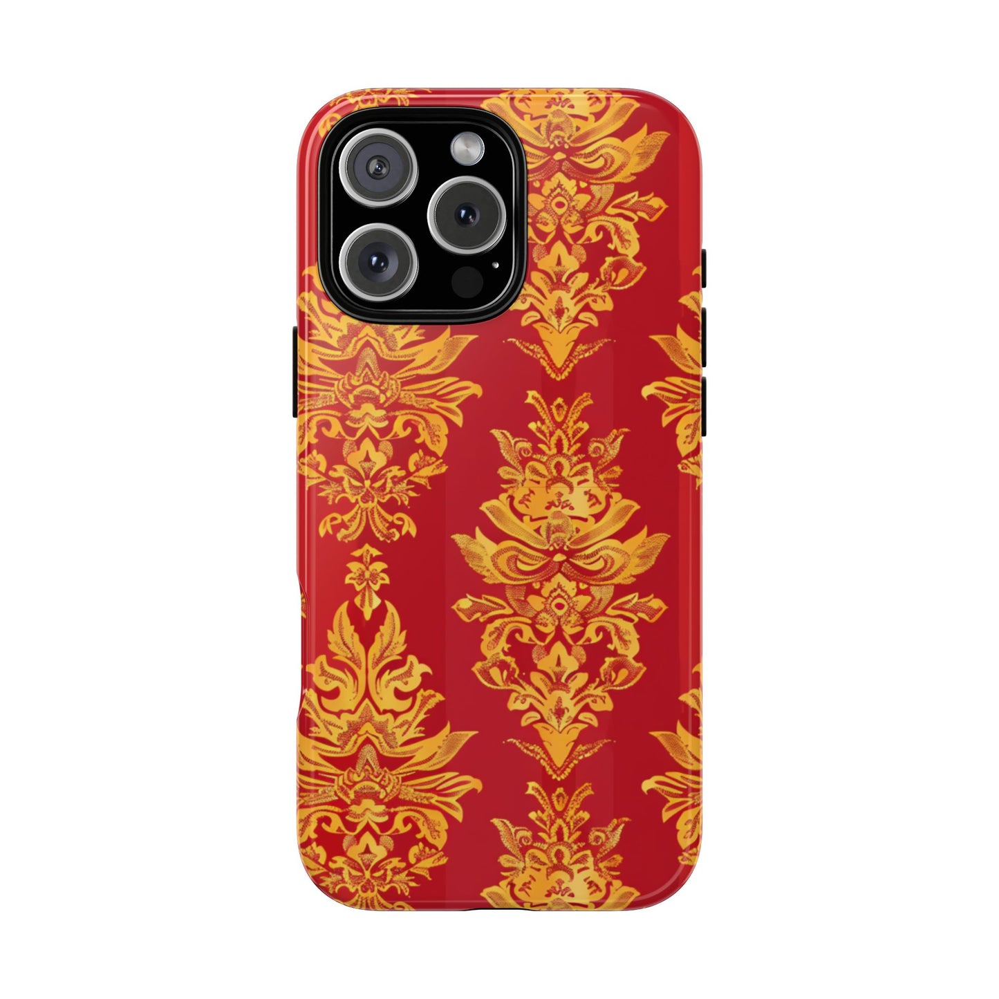 Gold on red Thailand traditional motif for Iphone