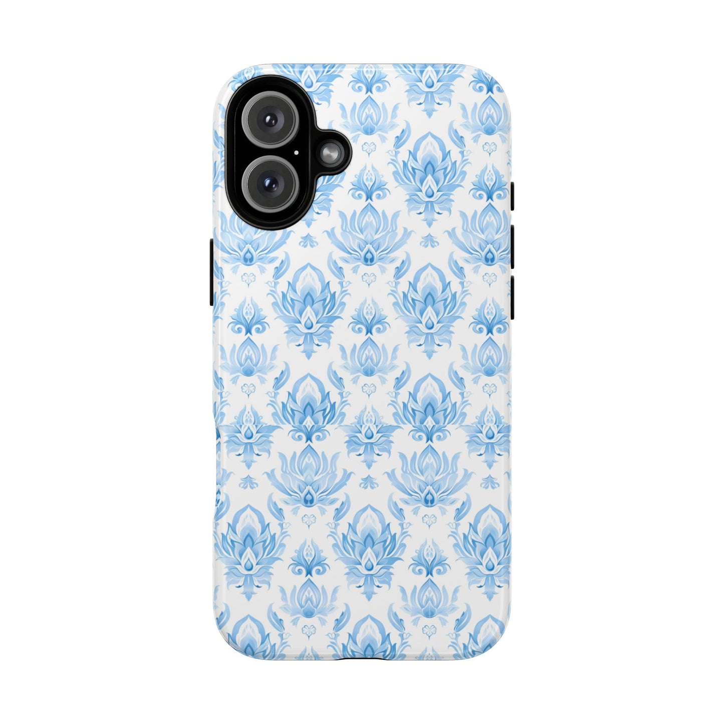 Traditional Thai motif Light blue on white for Iphone