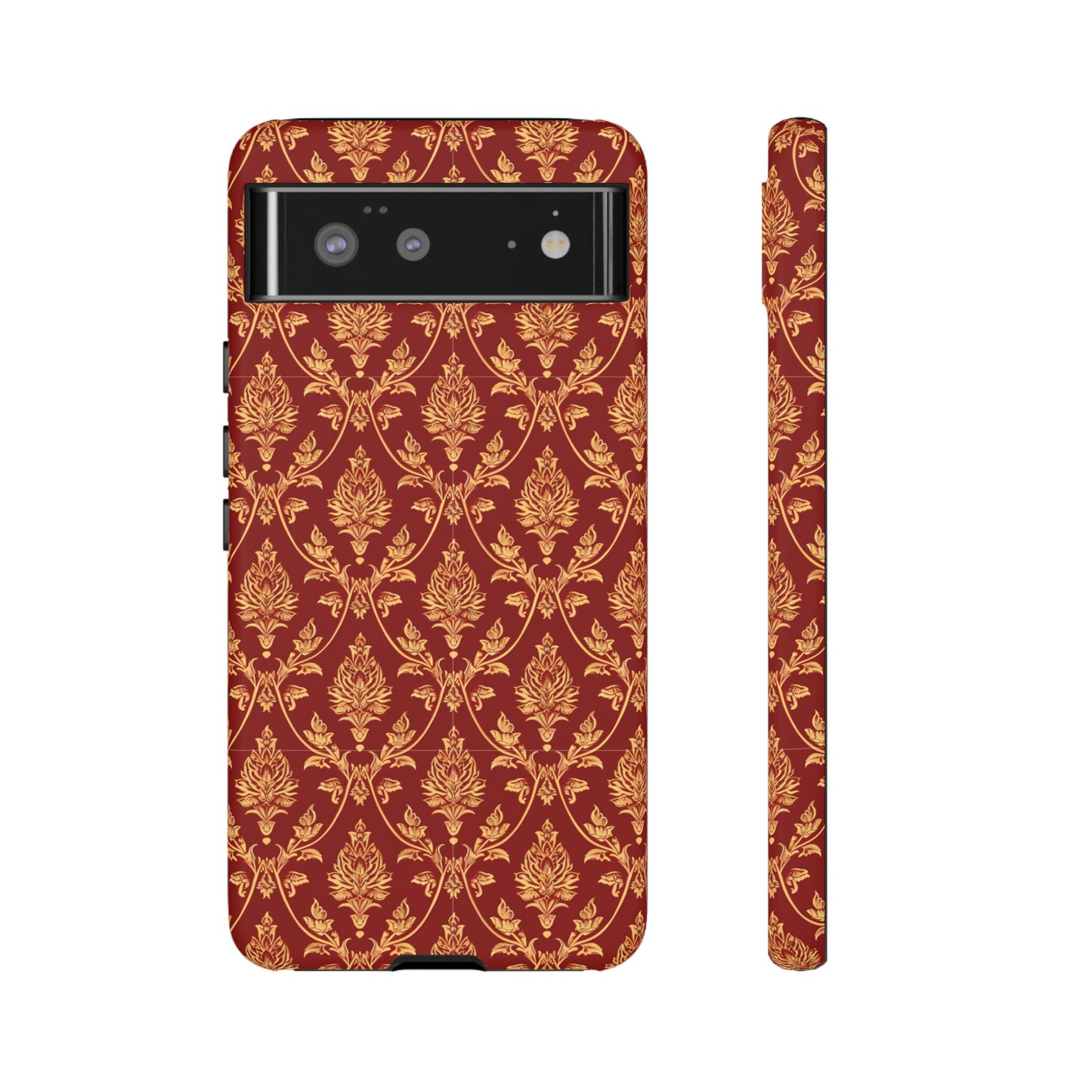 Thai traditional yellow on red patterns for Pixel
