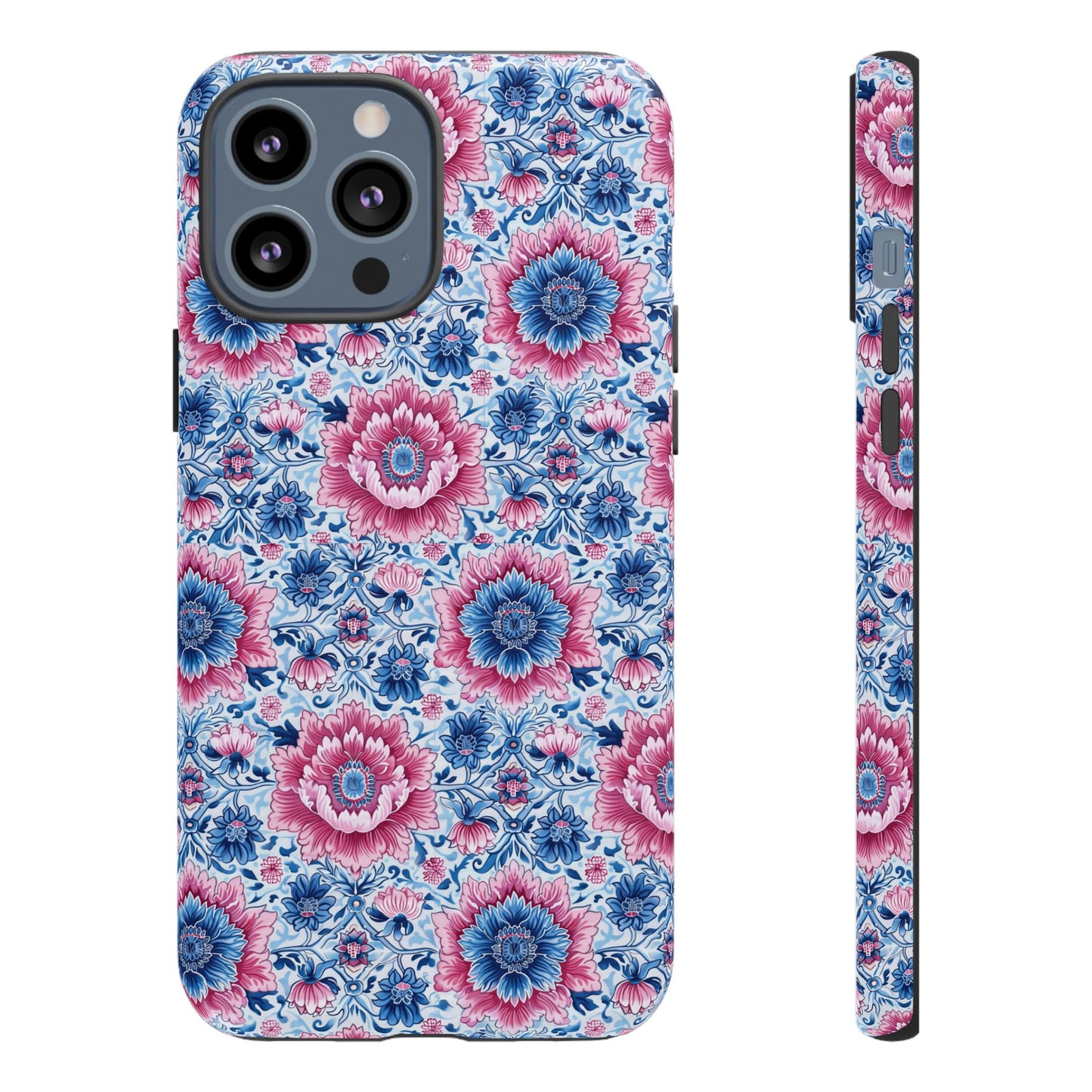 Bleu and Pink LOTUS Thai motif for Iphone