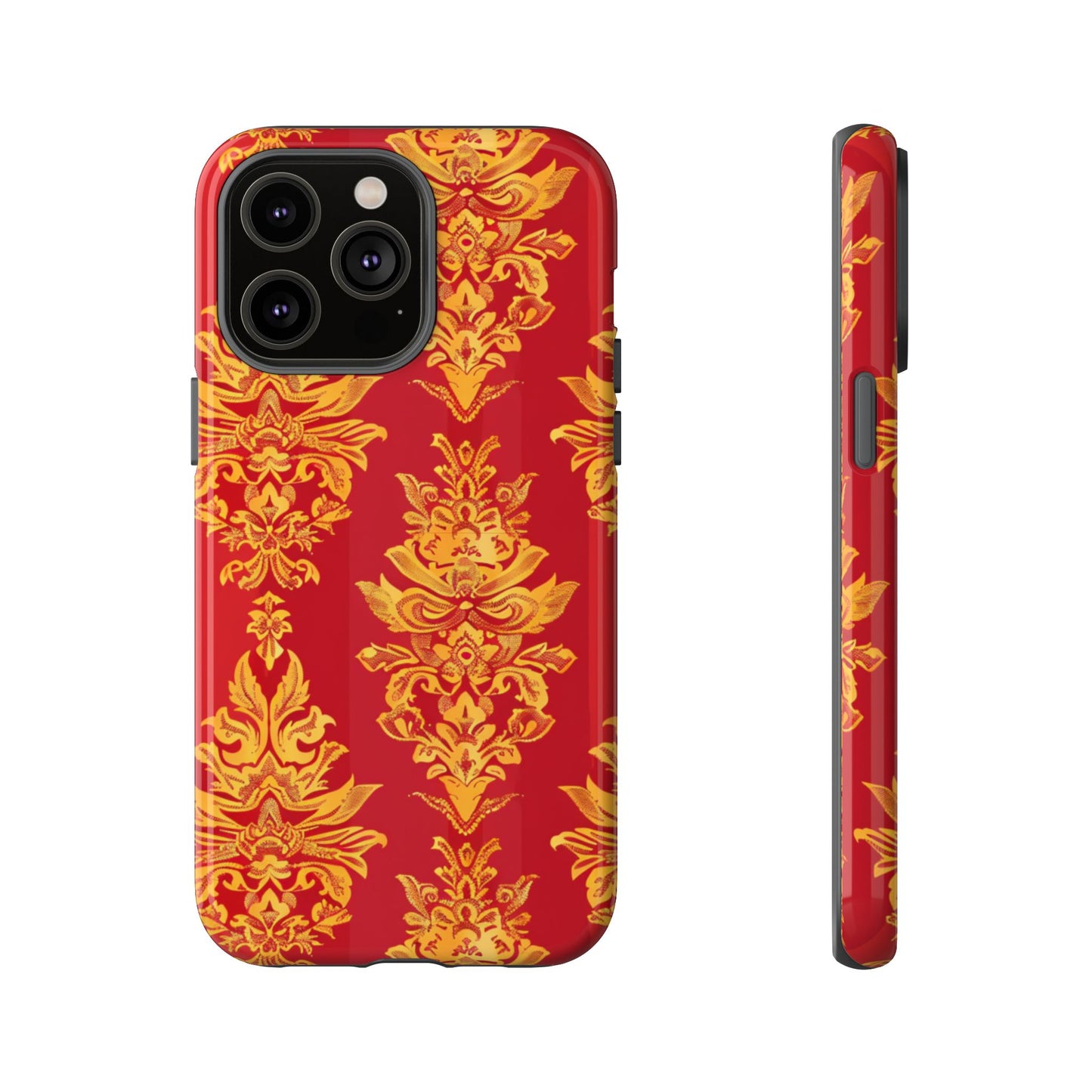 Gold on red Thailand traditional motif for Iphone