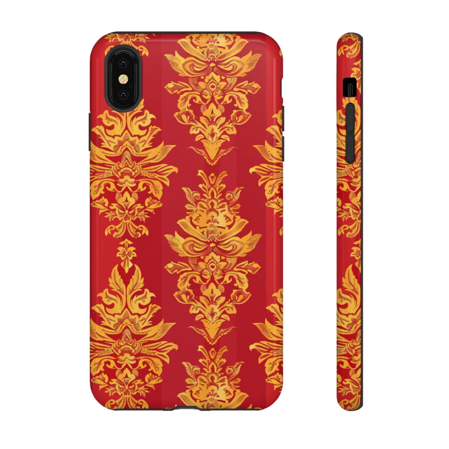 Gold on red Thailand traditional motif for Iphone