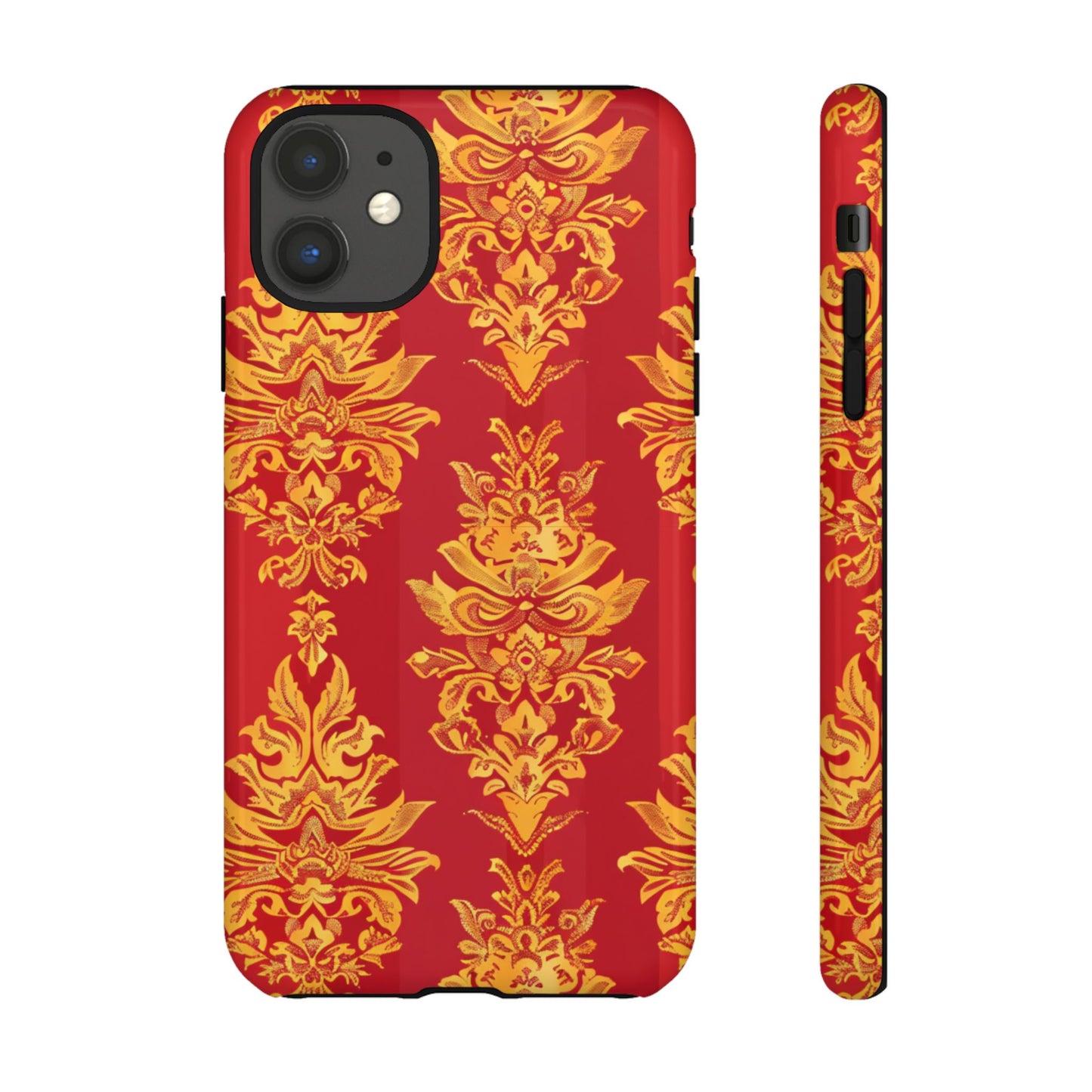 Gold on red Thailand traditional motif for Iphone
