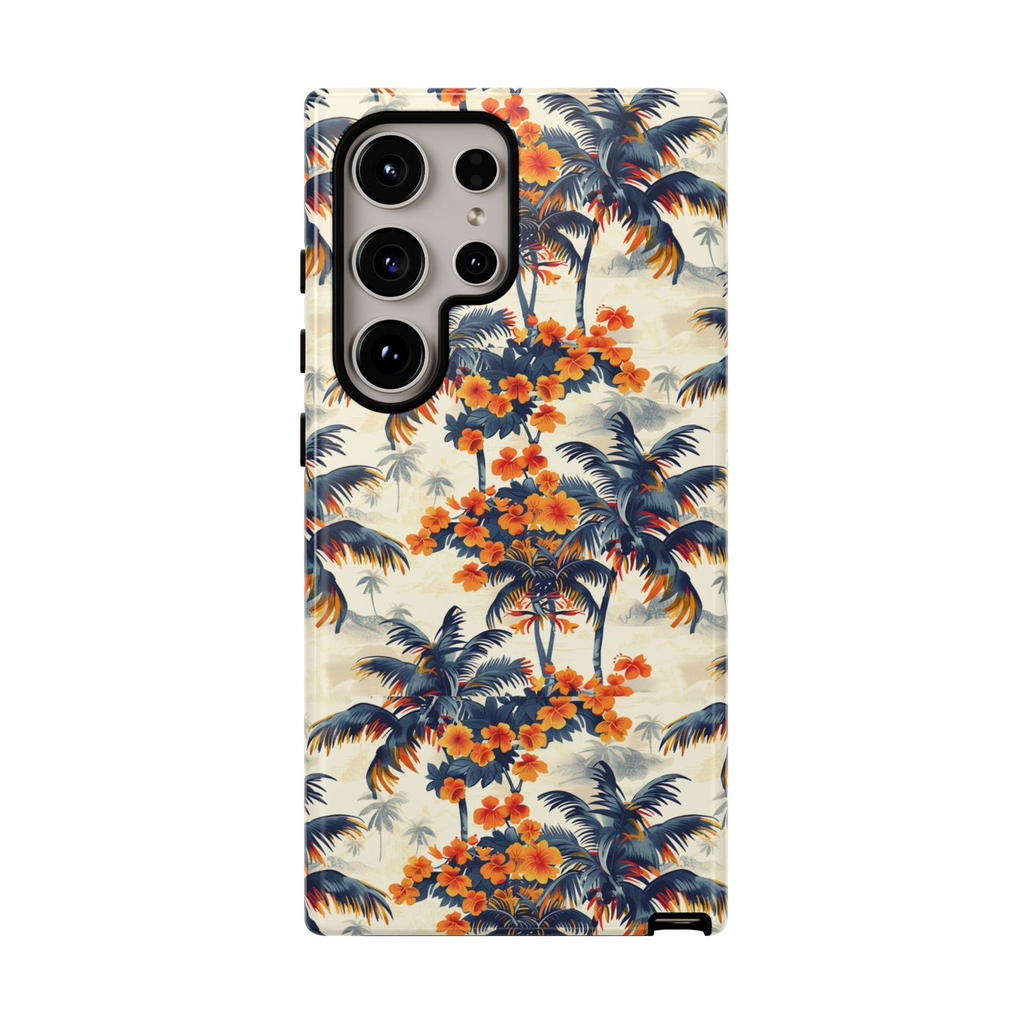 Thai colorful palm and flower Galaxy