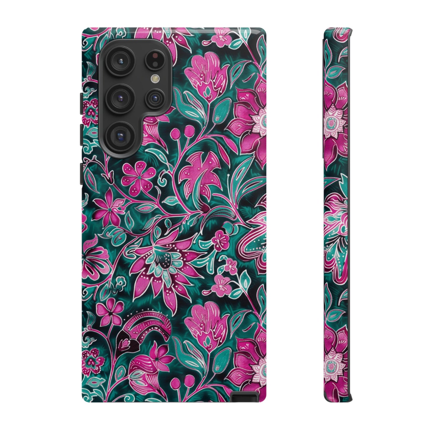 Pink flower on dark background for Galaxy