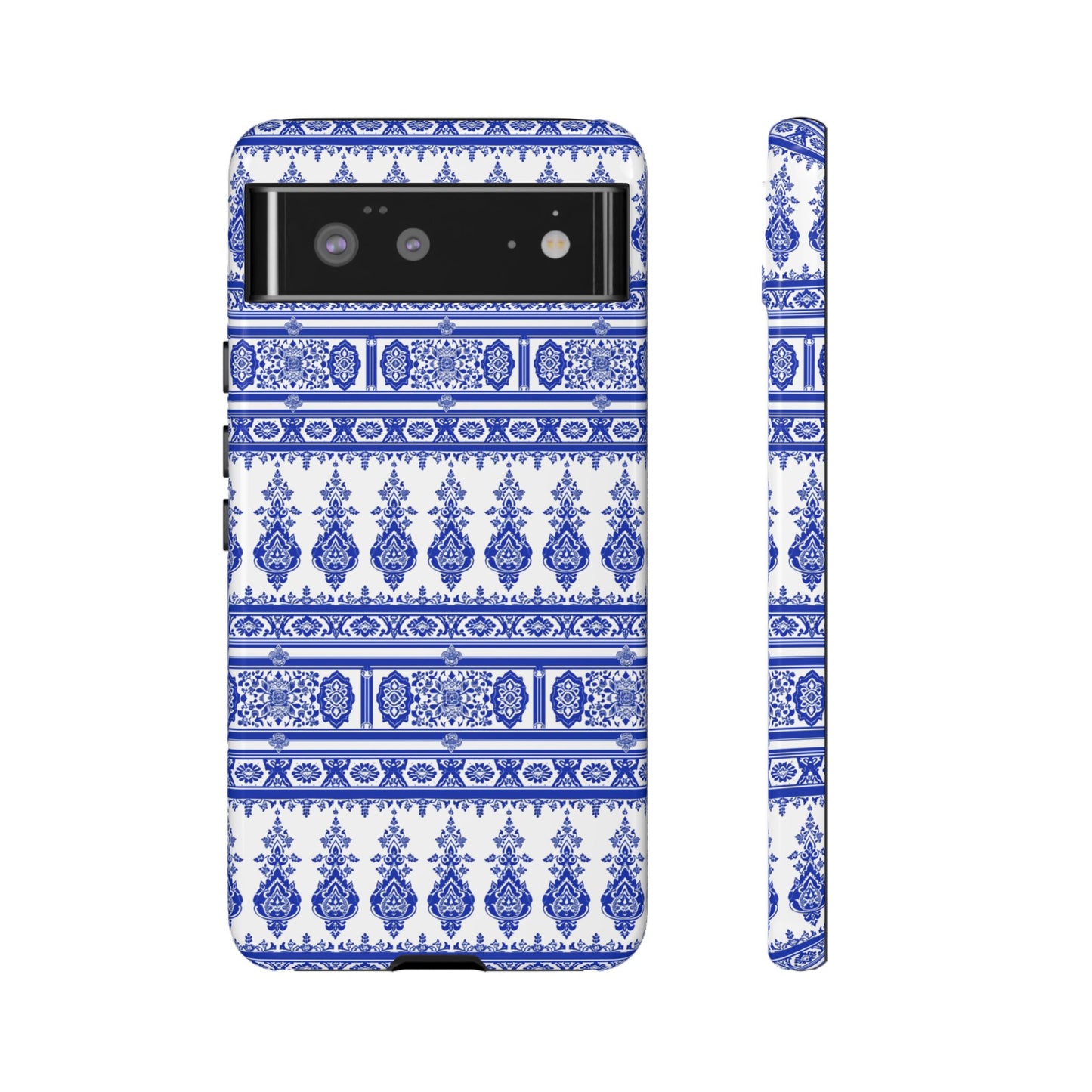 Thailand traditonal pattern Blue and white for Pixel