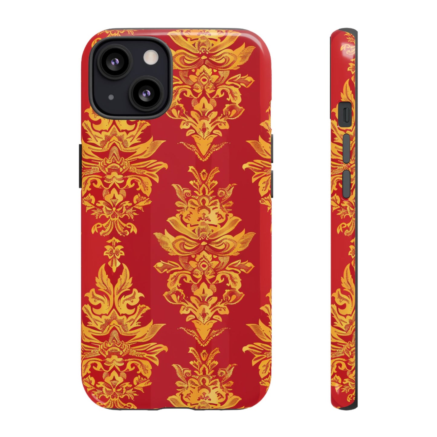 Gold on red Thailand traditional motif for Iphone