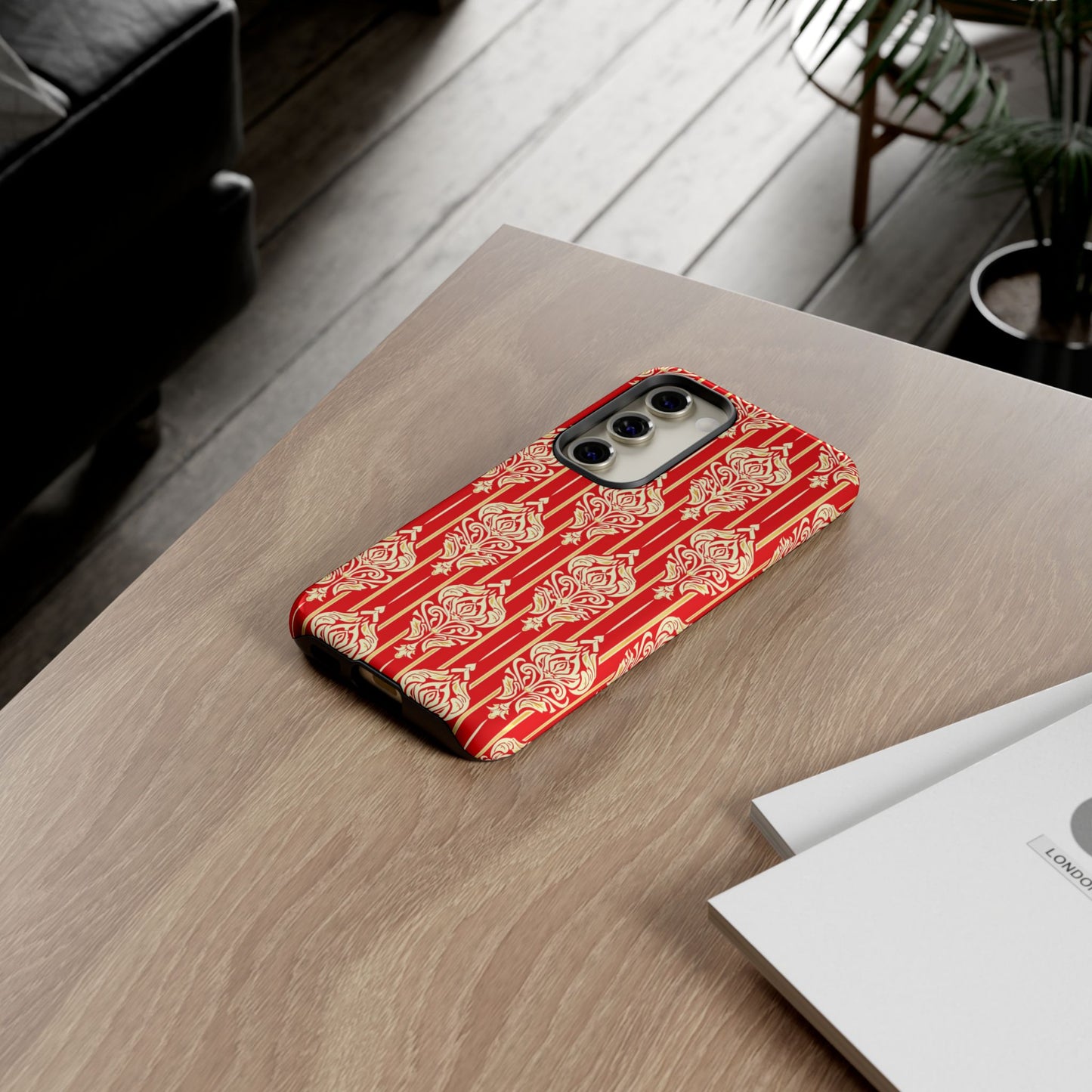Motif of gold on red Classic Thailand design Galaxy