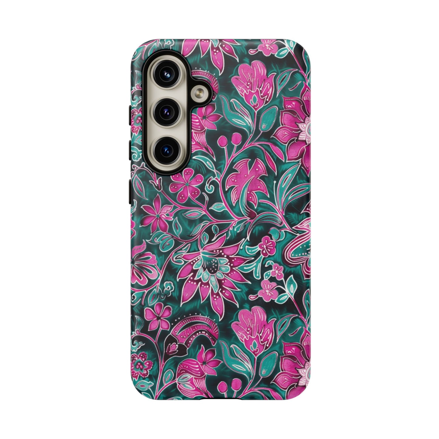 Pink flower on dark background for Galaxy
