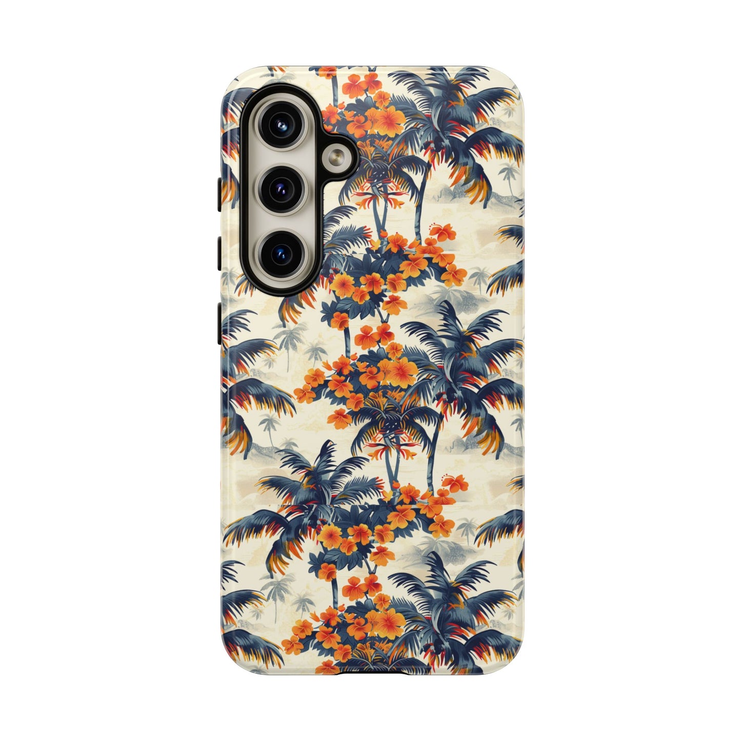 Thai colorful palm and flower Galaxy