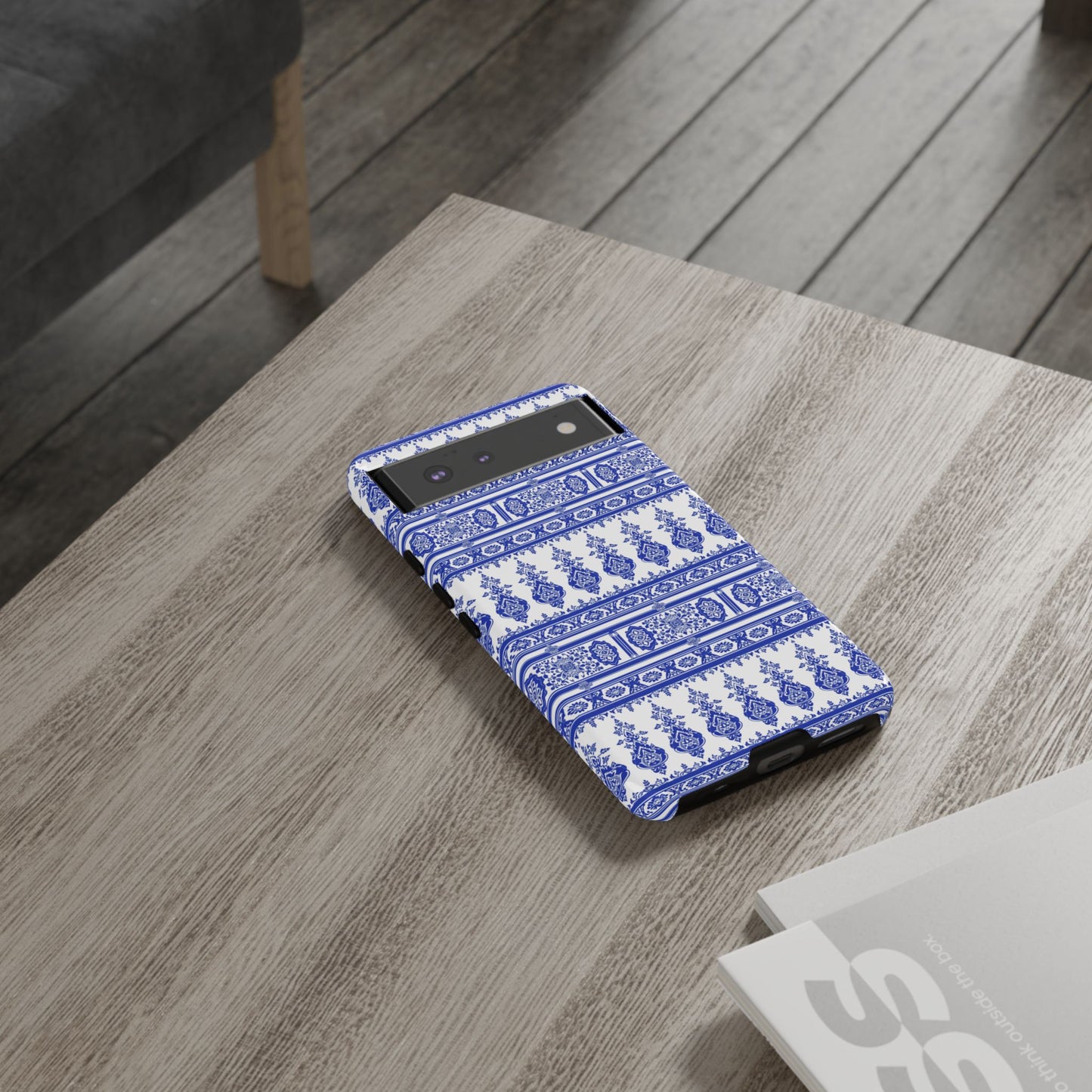Thailand traditonal pattern Blue and white for Pixel