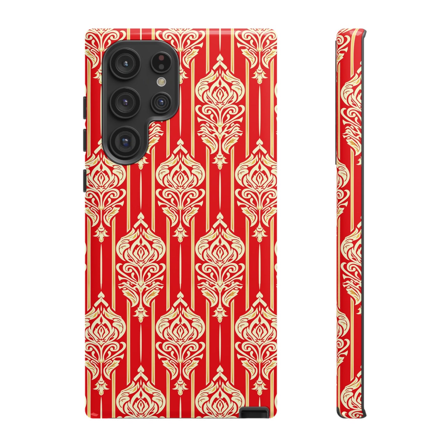 Motif of gold on red Classic Thailand design Galaxy