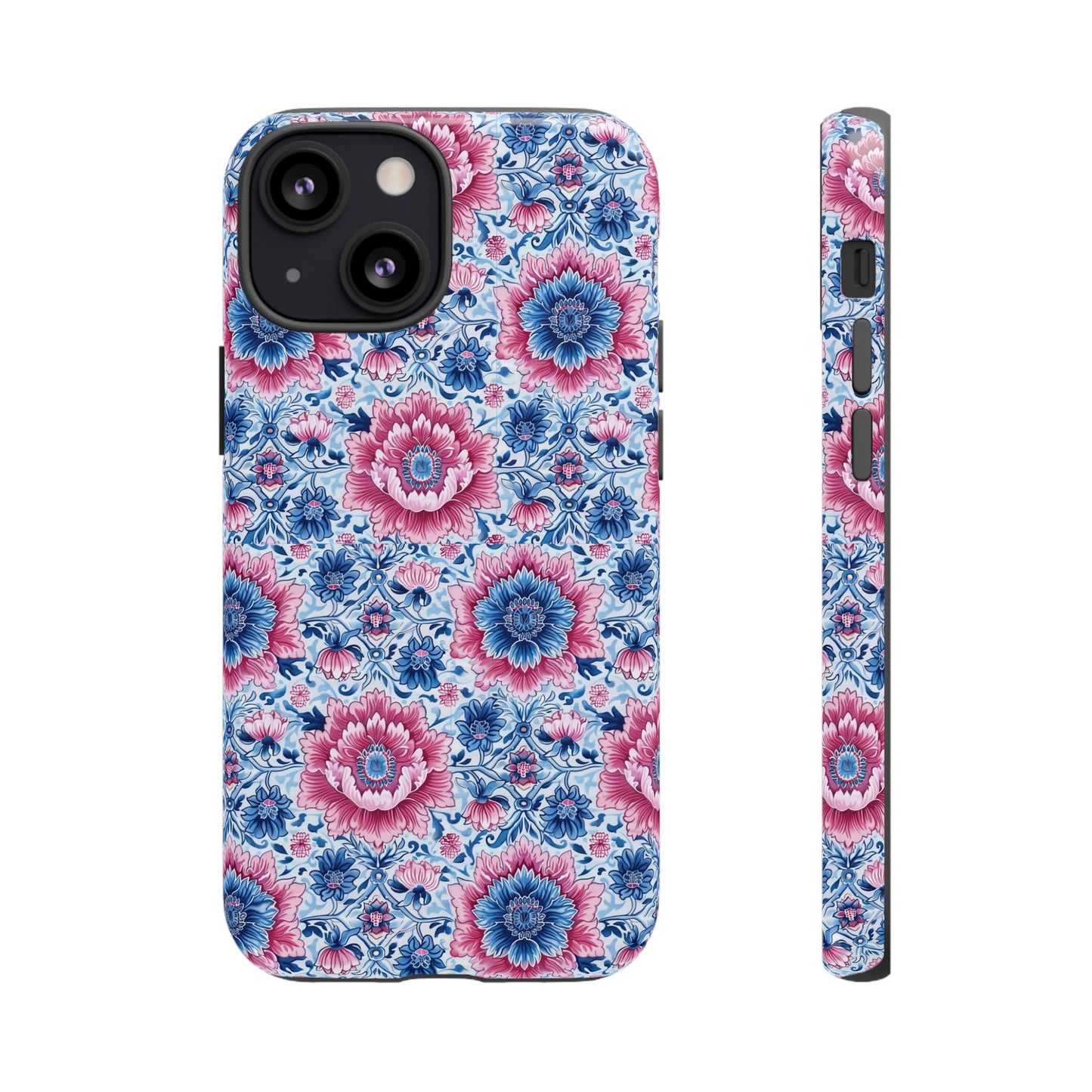 Bleu and Pink LOTUS Thai motif for Iphone