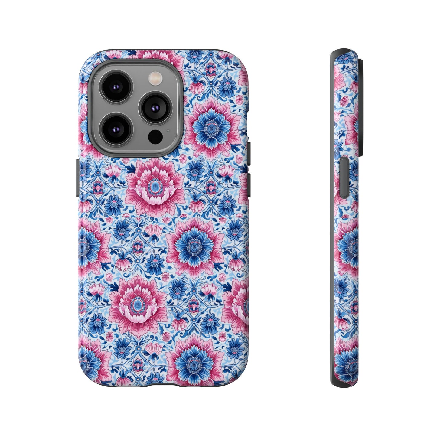 Bleu and Pink LOTUS Thai motif for Iphone
