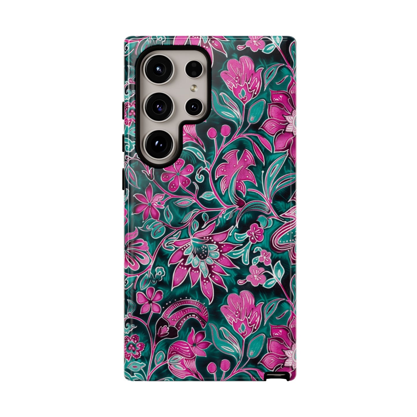 Pink flower on dark background for Galaxy