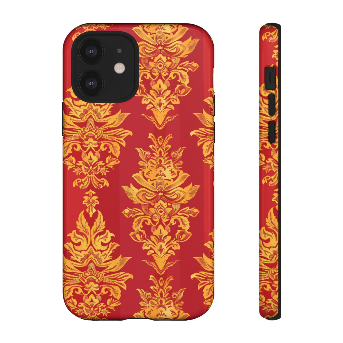 Gold on red Thailand traditional motif for Iphone