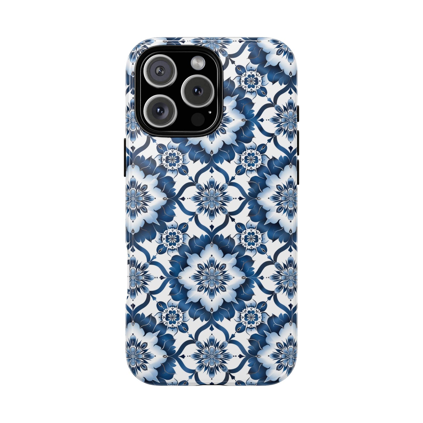 Blue on white Thai patterns Iphone
