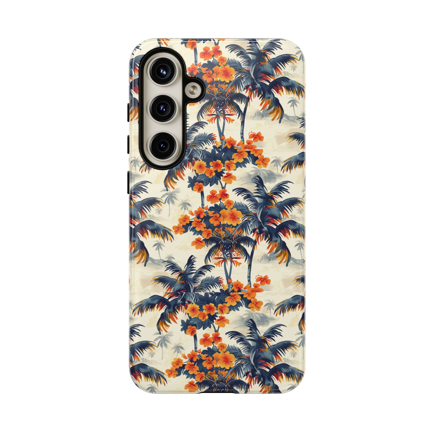 Thai colorful palm and flower Galaxy