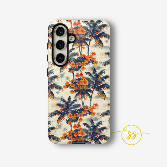 Thai colorful palm and flower Galaxy