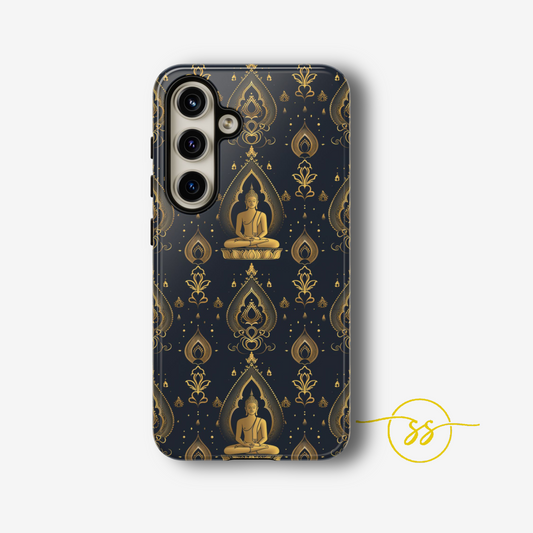 Thai style Gold Budha on black for Galaxy