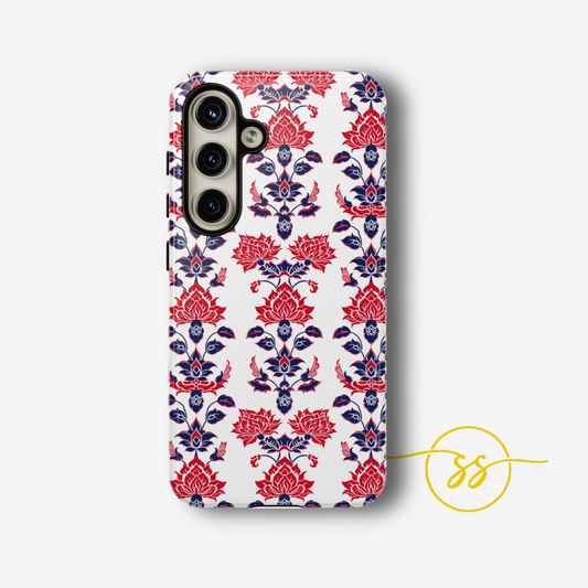 Old traditional Thai design Red on white for Galaxy